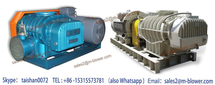China coal group 2015 hot selling sewage treatment aeration blower three lobes roots blower air blower